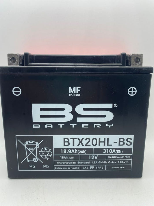 Batteria moto BS BTX20HL-BS (YTX20HL-BS) - Senza manutenzione - 12 V 18 Ah - Dimensioni: 175 x 87 x 155 mm