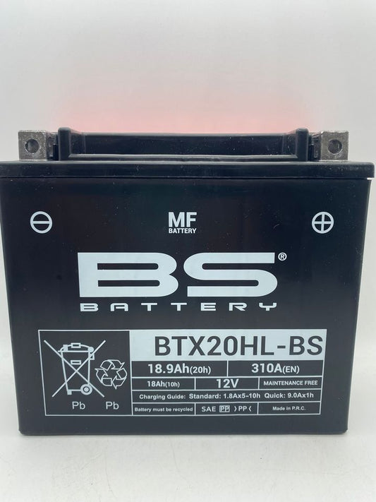 Batteria moto BS BTX20HL-BS (YTX20HL-BS) - Senza manutenzione - 12 V 18 Ah - Dimensioni: 175 x 87 x 155 mm compatibile con HONDA VF1100C V65 Magna 1100 1983- 1986