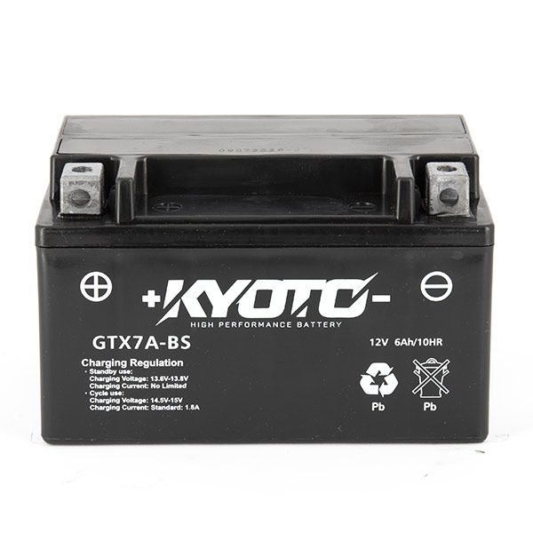 Batteria moto Kyoto SLA GTX7A-BS (YTX7A-BS) AGM - Senza manutenzione - 12 V 6 Ah - Dimensioni: 150 x 87 x 94 mm compatibile con KYMCO People 200 2005