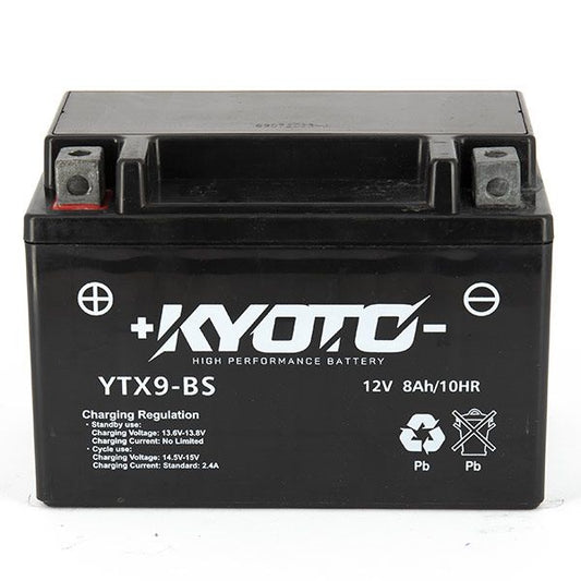 Batteria moto Kyoto SLA GTX9-BS (YTX9-BS) AGM - Senza manutenzione - 12 V 8 Ah - Dimensioni: 150 x 87 x 105 mm