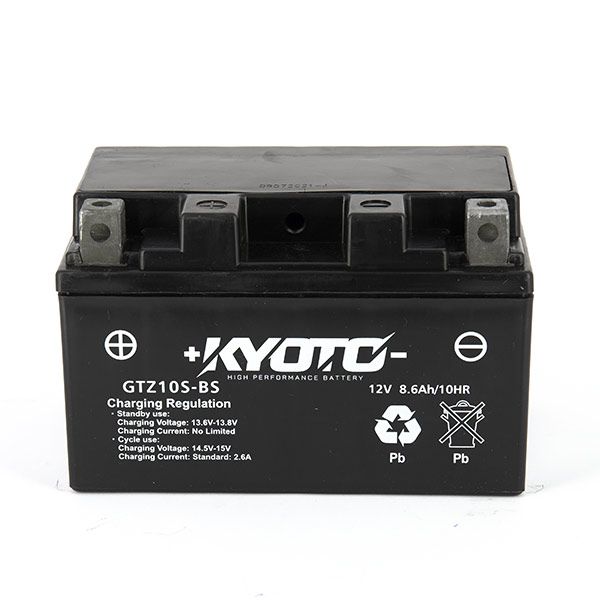Batteria moto Kyoto SLA GTZ10S-BS (YTZ10S) AGM - Senza manutenzione - 12 V 8.6 Ah - Dimensioni: 150 x 87 x 93 mm compatibile con YAMAHA FZ-07 700 2015-