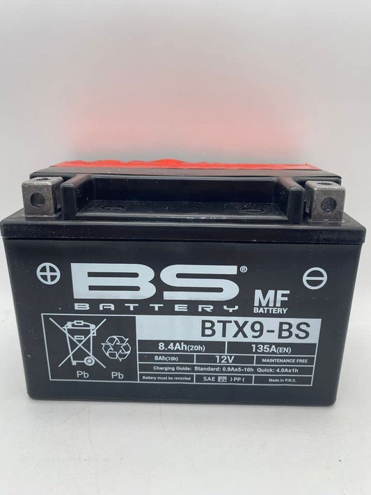 Batteria moto BS BTX9-BS (YTX9-BS) - Senza manutenzione - 12 V 8 Ah - Dimensioni: 150 x 87 x 105 mm compatibile con Yamaha XJ S Diversion (4EB1) 600 1992-2003