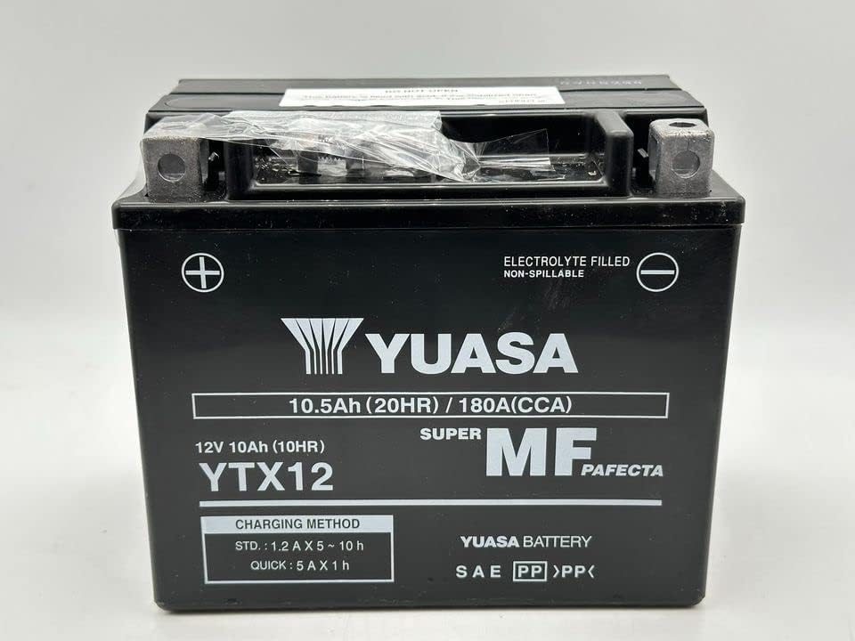 Batteria moto Yuasa SLA YTX12 pronta all'uso - Dimensioni: 15 x 8,7 x 13 cm per PIAGGIO Granturismo 125