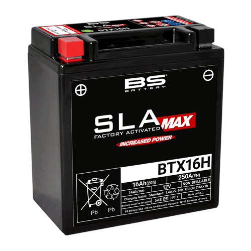 Batteria moto BTX16H BS SLA MAX