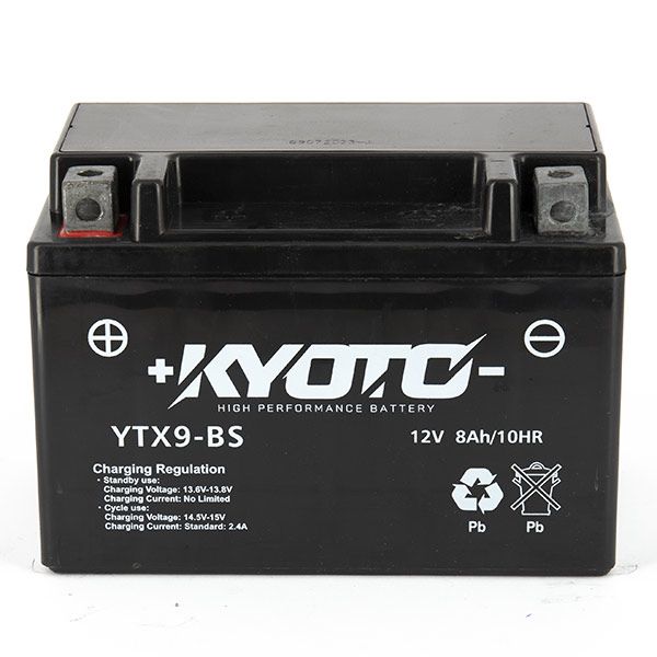 Batterie YTX9-BS SLA AGM Kyoto moto : , batterie moto de  moto