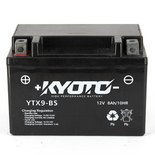 Batteria moto Kyoto SLA GTX9-BS (YTX9-BS) AGM - Senza manutenzione - 12 V 8 Ah - Dimensioni: 150 x 87 x 105 mm compatibile con Sym Joyride EVO E3 125 2009-2013
