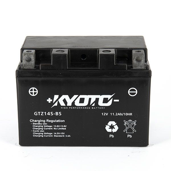 Batteria moto Kyoto SLA GTZ14S-BS (YTZ14S) AGM - Senza manutenzione - 12 V 11.2 Ah - Dimensioni: 150 x 87 x 110 mm compatibile con HONDA XL700V TRANSALP 700 2011
