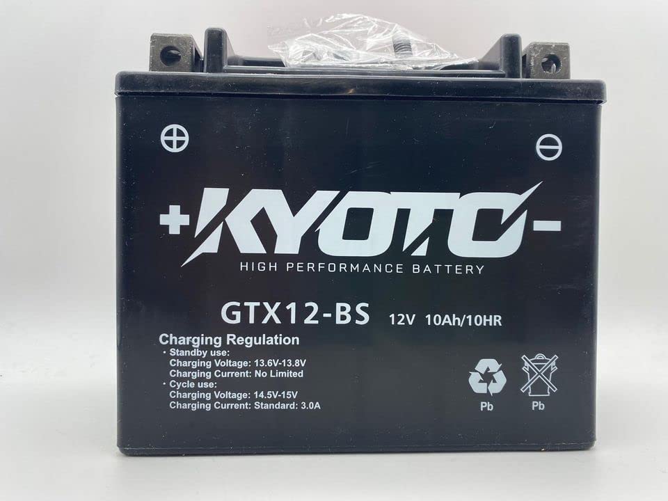 Batterie moto Kyoto YTX12-BS 12V 10AH