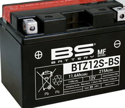 Batteria moto BS BTZ12S-BS (YTZ12S) - Senza manutenzione - 12 V 11 Ah - Dimensioni: 150 x 88 x 110 mm compatibile con HONDA VTR1000SP 1000 2001