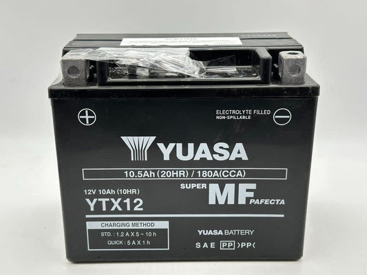 Batteria moto Yuasa SLA YTX12 pronta all'uso - Dimensioni: 15 x 8,7 x 13 cm per APRILIA Sport City USA 250