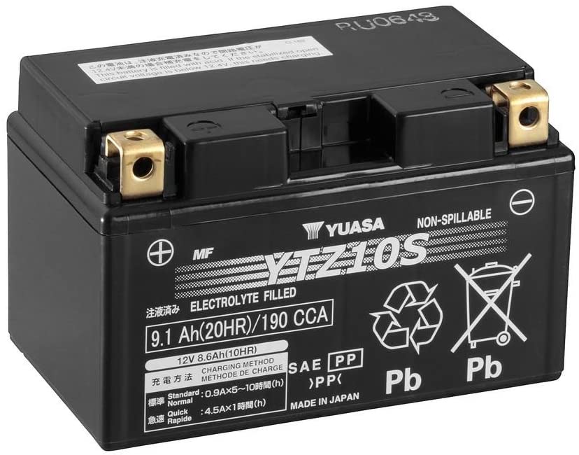 Batteria moto Yuasa YTZ10S AGM - Senza manutenzione - 12 V 8.6 Ah - Dimensioni: 150 x 87 x 93 mm compatibile con KTM Supermoto 640 2003-2005