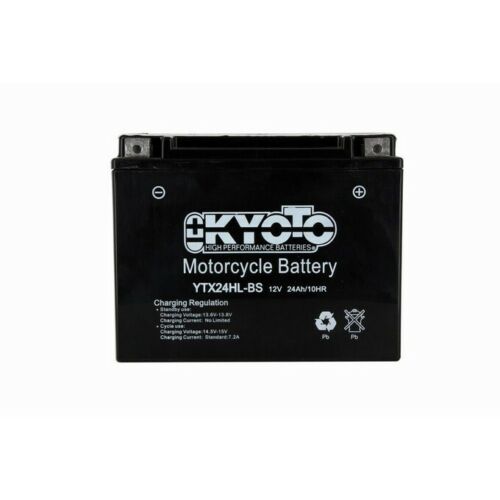 Batteria moto Kyoto GTX24HL-BS (YTX24HL-BS) - Senza manutenzione - 12 V 21 Ah - Dimensioni: 205 x 87 x 162 mm